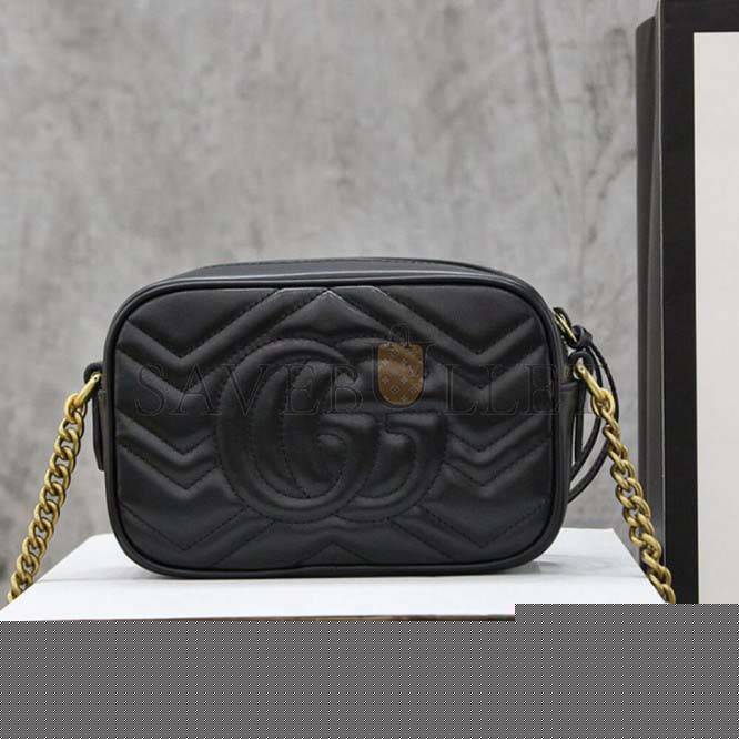 G*u*i marmont matelasse mini bag 448065 dtd1t 1000 (18*12*6cm)